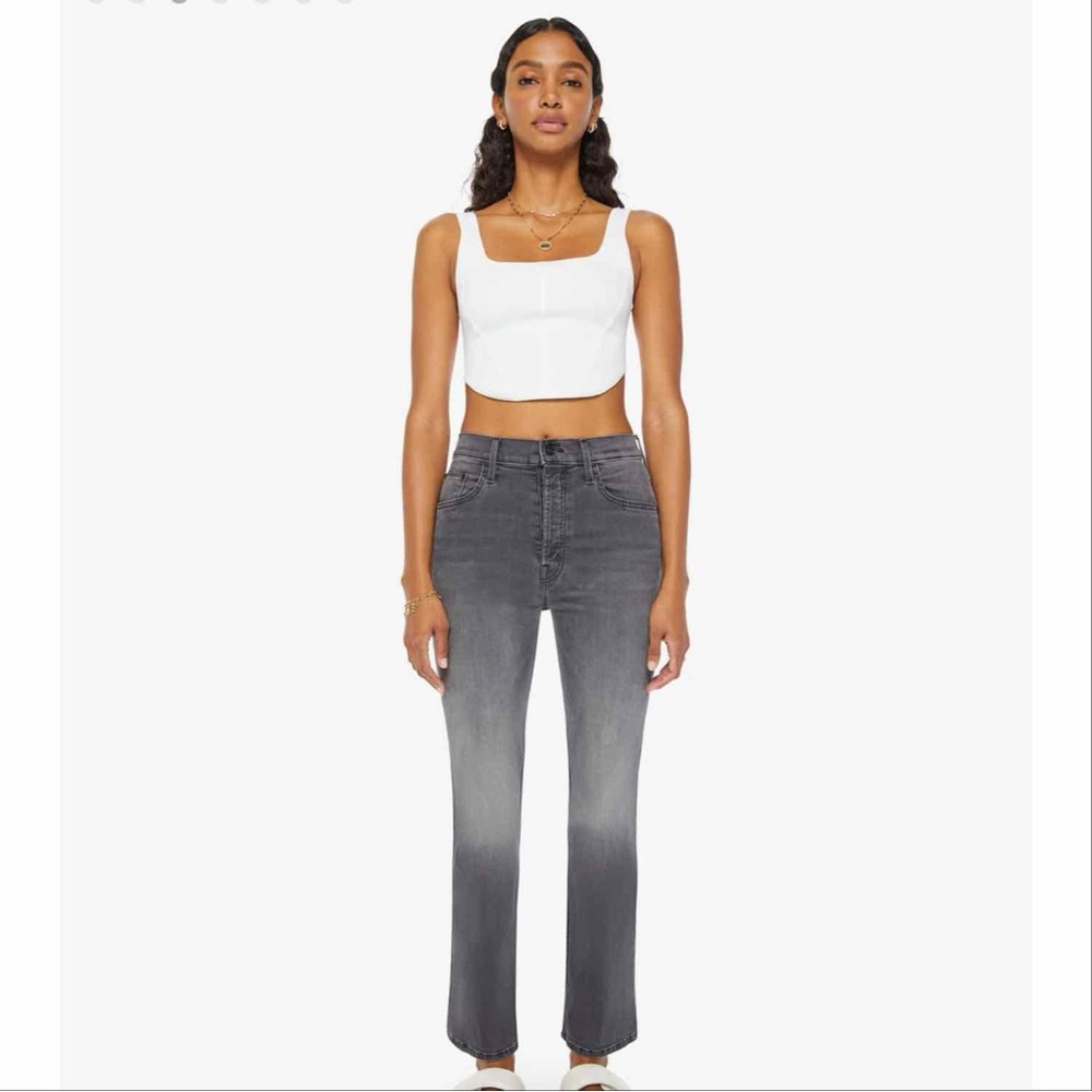 NWT Mother The Tripper Ankle high-rise flare. Wash: Lighting Up Lanterns